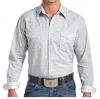 Panhandle Long Sleeve Western Shirt In Gray In Multi