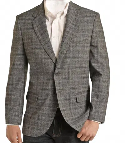 Panhandle Men's Sports Coat In Charcoal In Pink