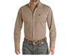 Panhandle Select Bullion Print Shirt In Tan