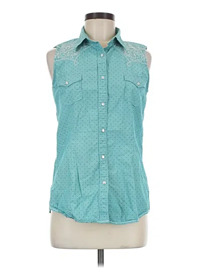 Pre-owned Panhandle Sleeveless T-shirt In Teal
