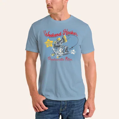 Panhandle Slim Men's Blue Weekend Hooker Graphic T-shirt