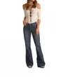Panhandle Trouser Flare Jeans In Mid Wash In Multi