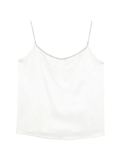 Panicale Beaded-strap Top In White