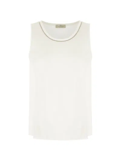 Panicale Beaded Top In Neutral