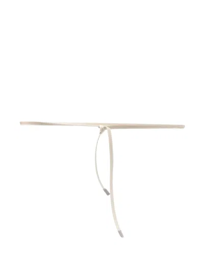 Panicale Bead-embellished Leather Belt In White