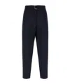 Panicale Belt Loop Casual Pants In Black