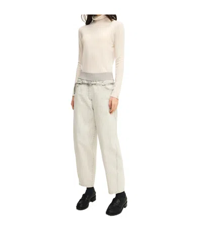 Panicale Belted Elastic-waist Pants In Neutral