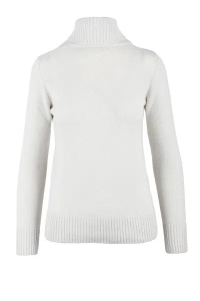 Panicale Cashmere Turtleneck Sweater - White