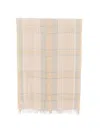 Panicale Check-pattern Fringed Scarf In Multi