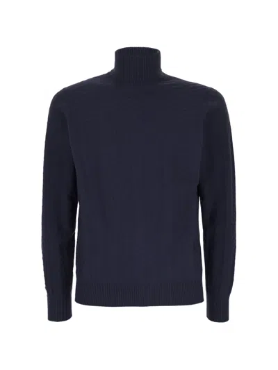 Panicale Chevron-knit Roll-neck Sweater In Multi