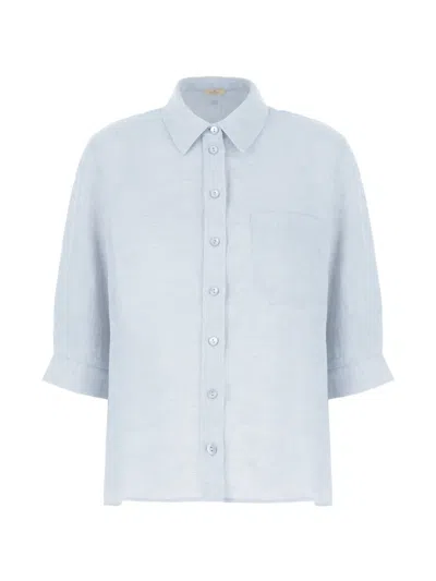 Panicale Classic-collar Shirt In Blue