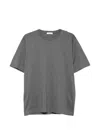 Panicale Cotton-silk Blend T-shirt In Gray