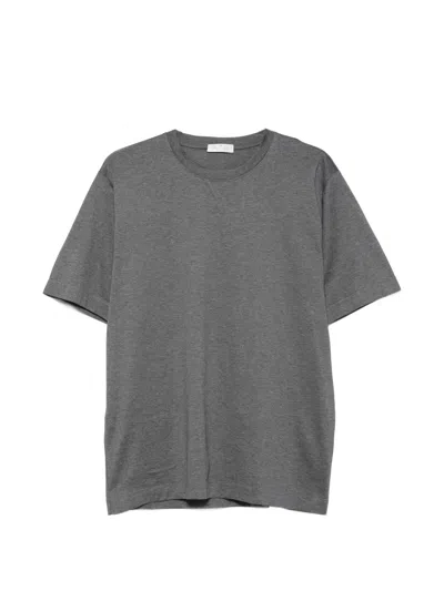 Panicale Cotton-silk Blend T-shirt In Gray