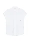 Panicale Drawstring Pocket Shirt In White
