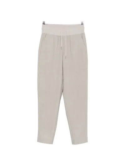 Panicale Drawstring Tapered Trousers In Pink