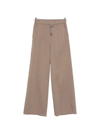 Panicale Drawstring Trousers In Brown