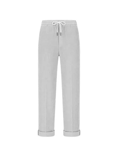 Panicale Drawstring Trousers In Gray