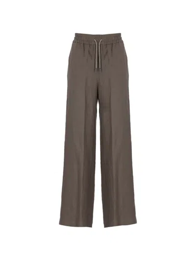 Panicale Drawstring-fastening Trousers In Brown