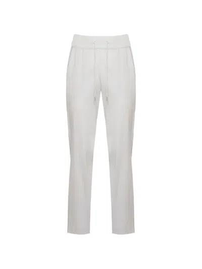 Panicale Drawstring-waist Trousers In White