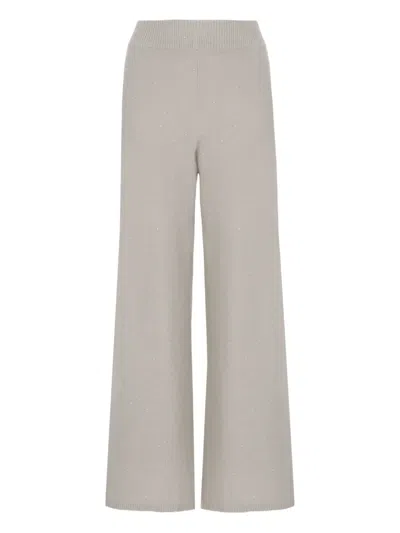 PANICALE ELASTICATED SEQUIN-EMBELLISHED PANTS