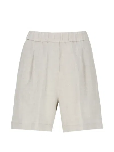 Panicale Elasticated Shorts In Neutral