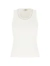 Panicale Embellished Ribbed Top In Multi