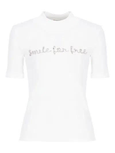 PANICALE EMBROIDERED SEQUIN-EMBELLISHED T-SHIRT