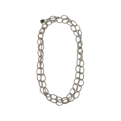 Panicale Fine Knit Chain Bracelet In Purple