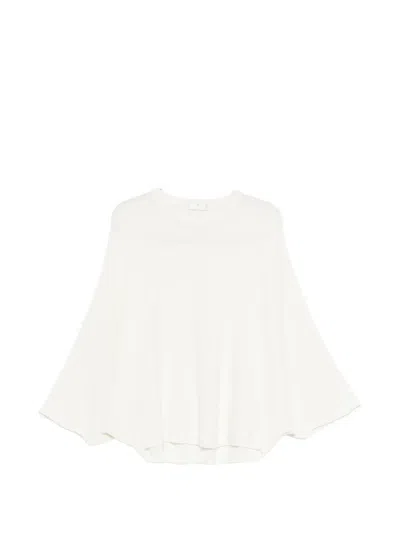 Panicale Flared Sweater In White