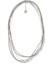 Panicale Layered Diamond Necklace With Silver In Silver