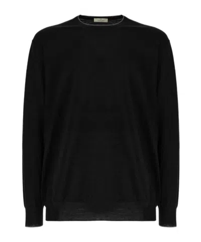 Panicale Long-sleeved Pullover In Black