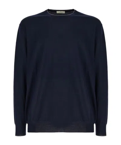 Panicale Long-sleeved Pullover In Blue