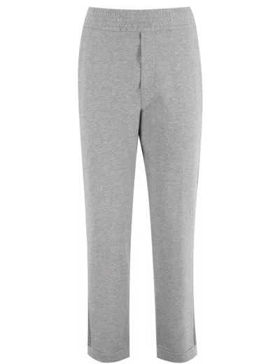 Panicale Long Trousers With Welt Pockets In Gray