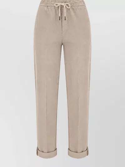 Panicale Drawstring Trousers In Brown