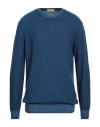 Panicale Man Sweater Blue Size 46 Merino Wool, Cashmere
