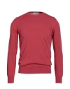 Panicale Man Sweater Coral Size 48 Cotton In Red