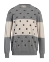 Panicale Man Sweater Grey Size 46 Wool, Polyamide