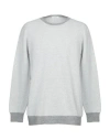 Panicale Man Sweater Light Grey Size 48 Cotton, Linen In Grey