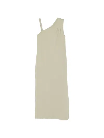 Panicale One-shoulder Embellished Midi Dress In Green