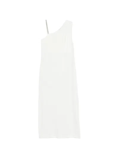 Panicale One-shoulder Midi Dress In White