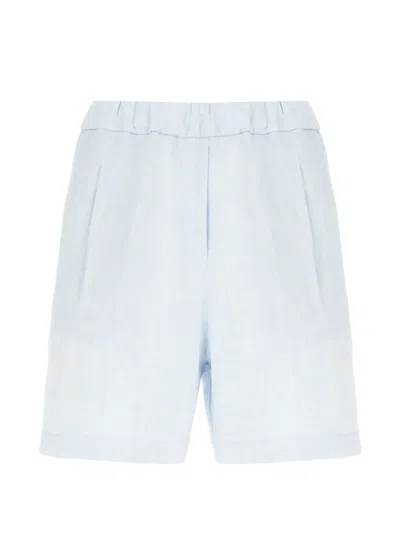 Panicale Pleated Shorts In Blue