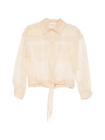 Panicale Pocket Tie Shirt In Neutral