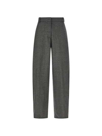 Panicale Prince Of Wales Check Trousers In Gray