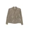 Panicale Sequin-detail Blouse In Gray