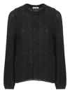 Panicale Sequined Crew-neck Sweater In Black