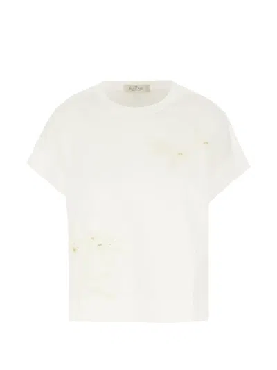 Panicale Sequin-embellished Embroidered T-shirt In Brown