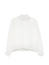 Panicale Sheer Silk-blend Jacket In White