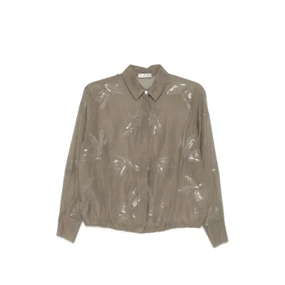 Panicale Shirts Neutral In Green