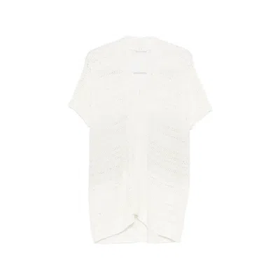 Panicale Short-sleeve Cardigan In Neutral