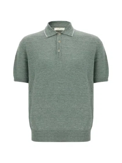 Panicale Short-sleeved Polo Shirt In Green